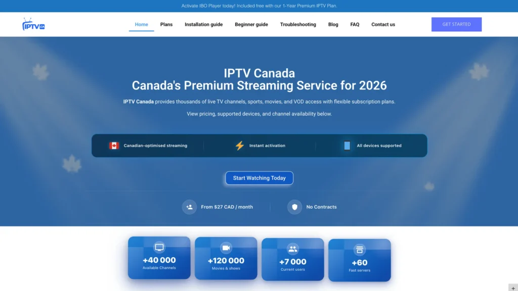 IPTV Canada — Best IPTV Montreal for Volume & Catch-Up TV - StreamEast 4K IPTV Blog