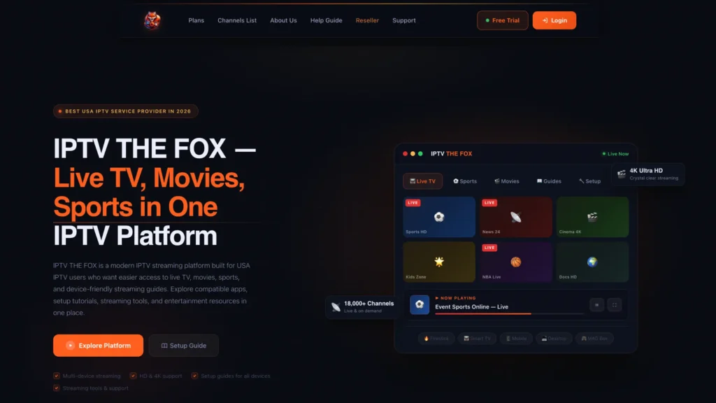 IPTVTheFox.com — Best IPTV Montreal for Global Coverage + Multi-Country Households