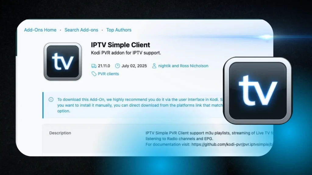 Kodi with PVR IPTV Simple Client — Best for Power Users - StreamEast 4K