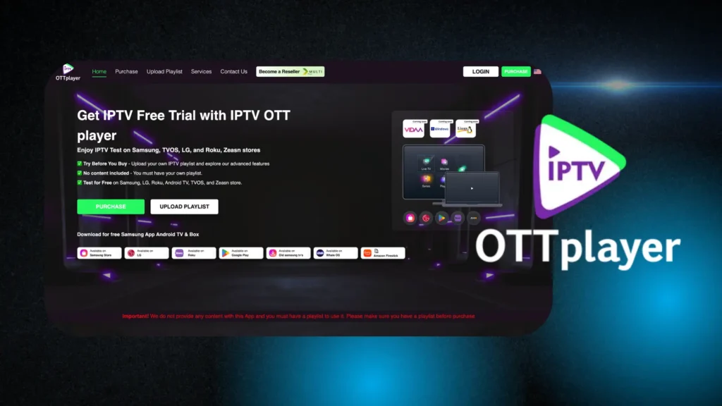 OTT Player — Best IPTV Apps for Multiple Playlists - StreamEast 4K