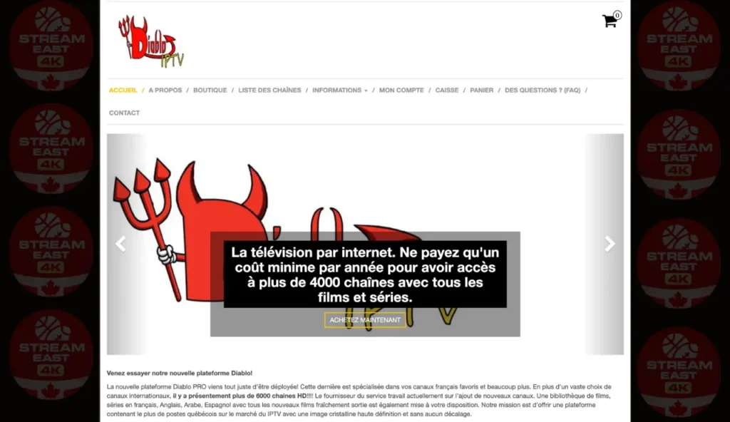 What Is Diablo IPTV (Télévision par Internet for Quebec)